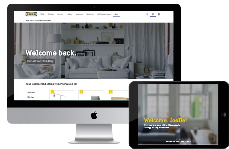 A Computer And Tablet With The Ikea Stay Ui - Mam Krzywe Zeby I Wstydze Sie Usmiechac (480x333), Png Download