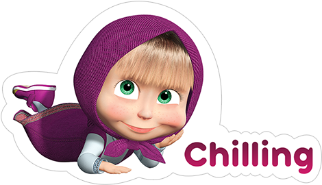 Viber Sticker «masha And The Bear» - Masha Og Bjørnen Sengetøj (490x317), Png Download