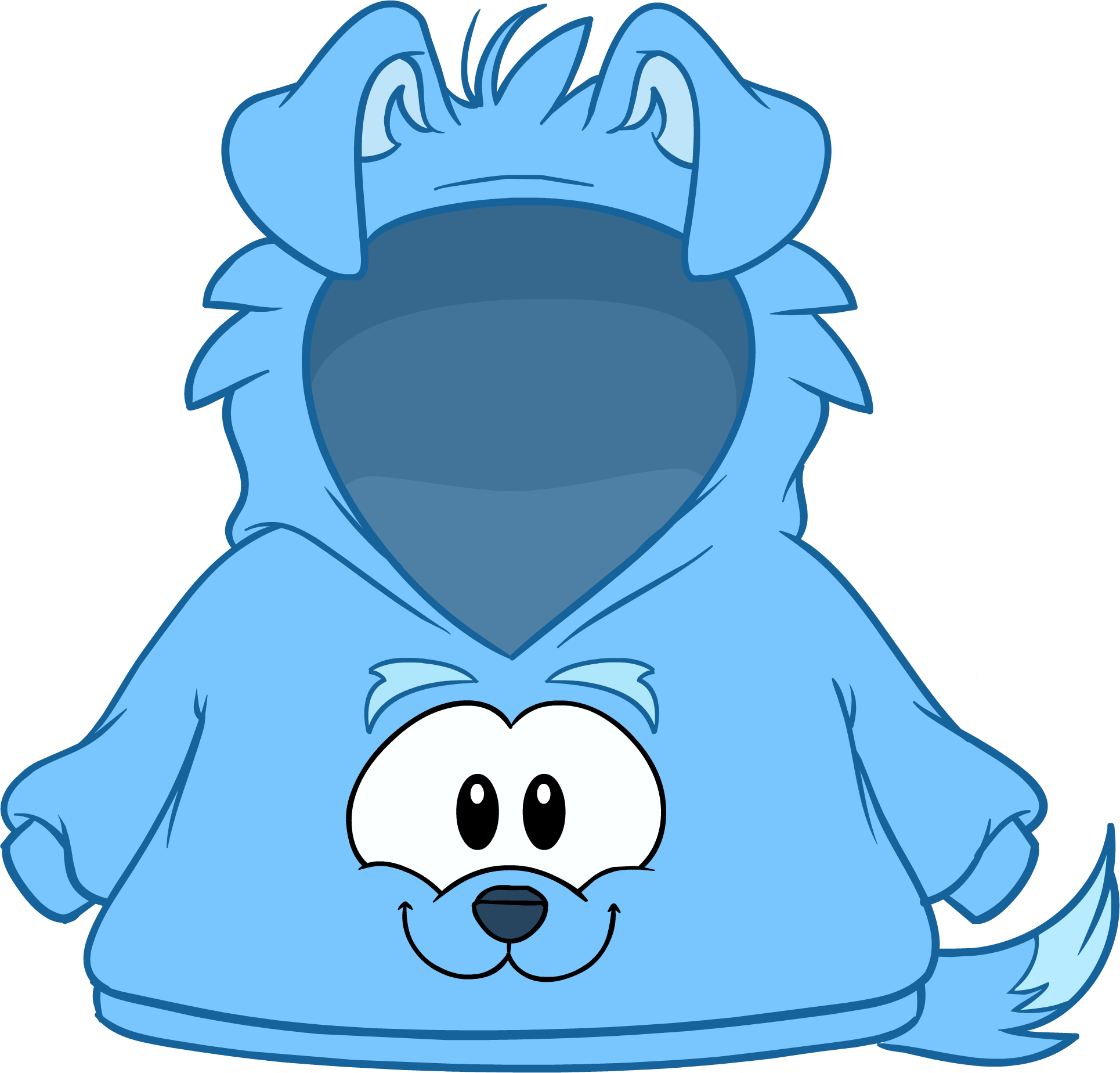Blue Border Collie Hoodie - Club Penguin Puffle Hoodie (1930x1848), Png Download