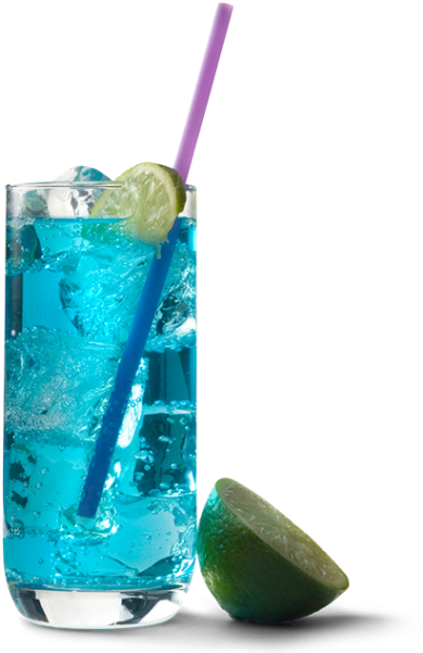 Uv Blue Lemonade - Blue Ice Drink (501x600), Png Download