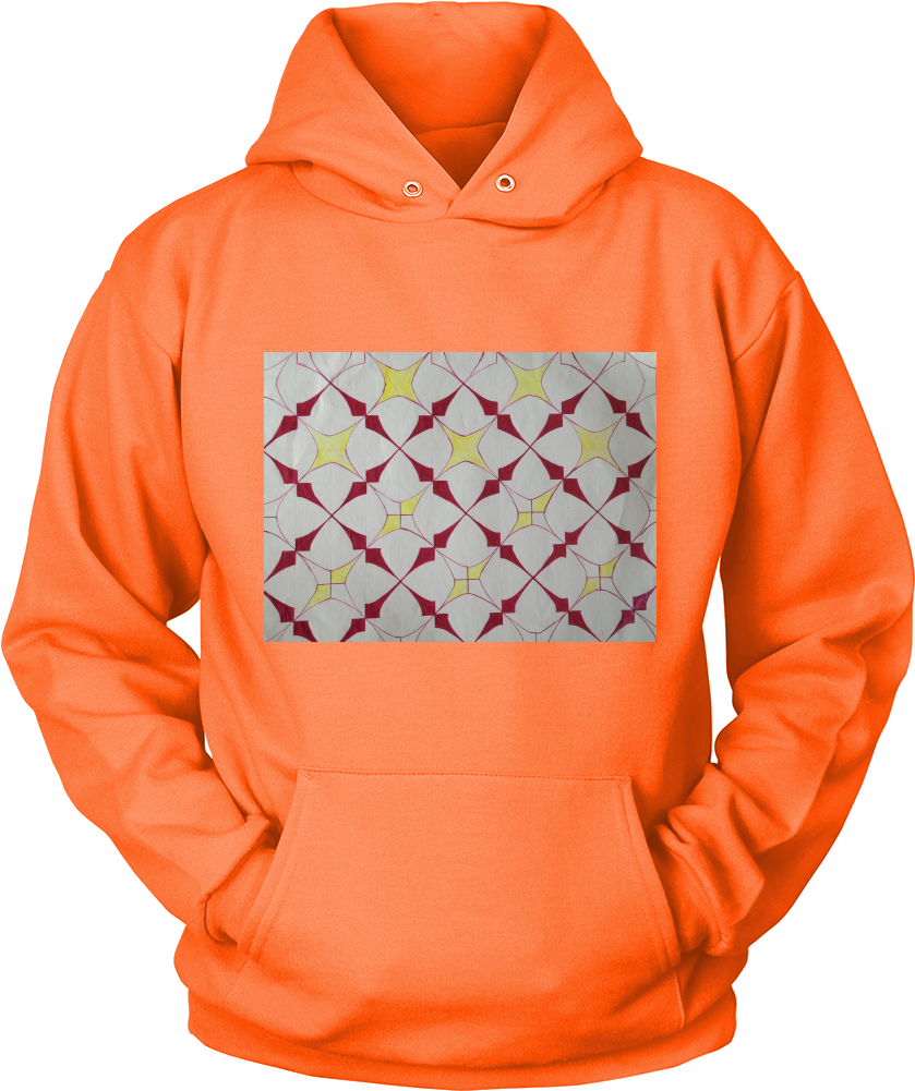 Hoodie Star Burst Block Art Hoodies Light Colors - Loot Llama (1000x1000), Png Download