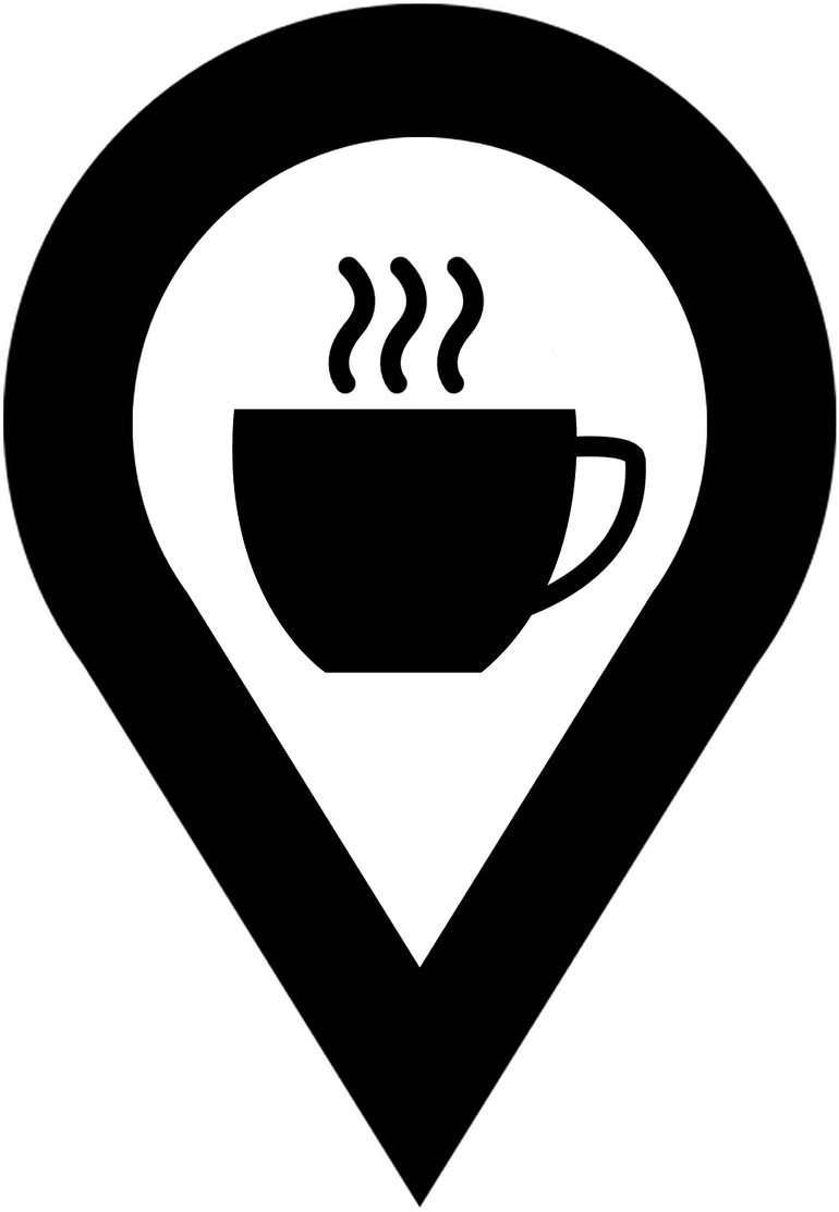 Coffee, Icon Position Map Location Icon Icons Plac - Location Coffee Icon (916x1280), Png Download