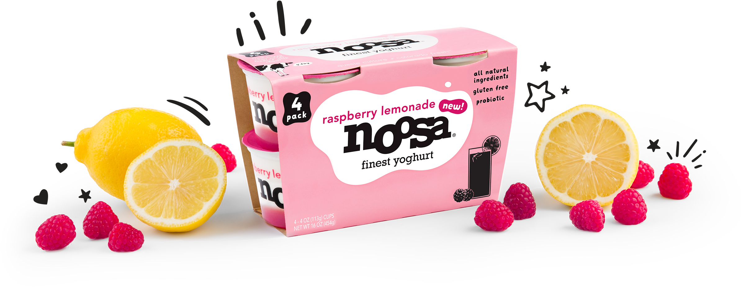 Summer Lovin' - - Noosa Finest Yoghurt Salted Caramel - 4 Pack, 4 Oz (2560x1000), Png Download