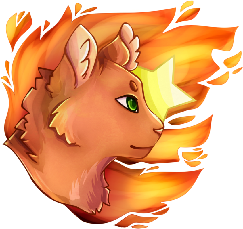Transparent Fire Star - Warrior Cats Drawings Easy (957x835), Png Download