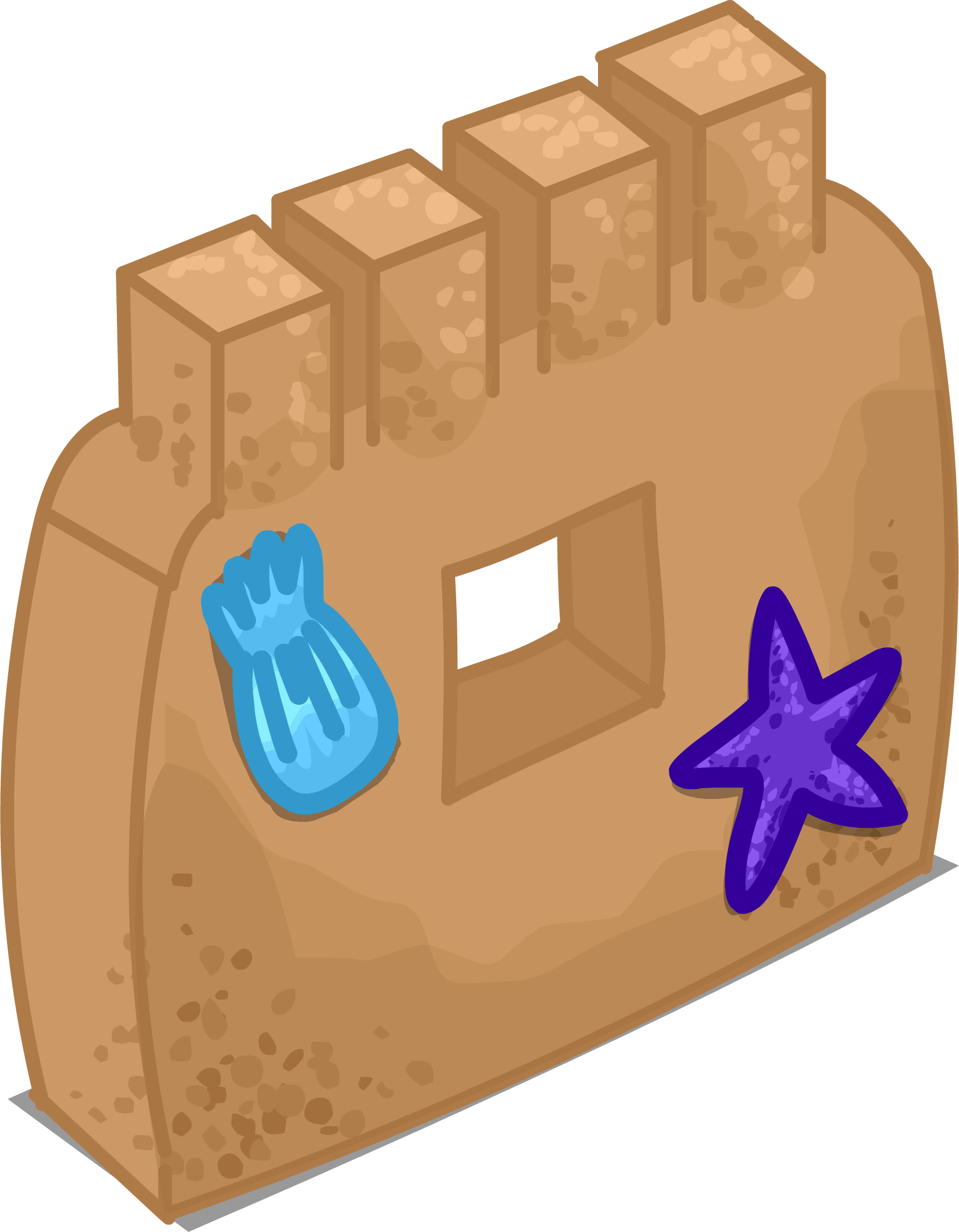 Sand Castle Wall Sprite 005 - Sandcastle Water Park (1772x2276), Png Download