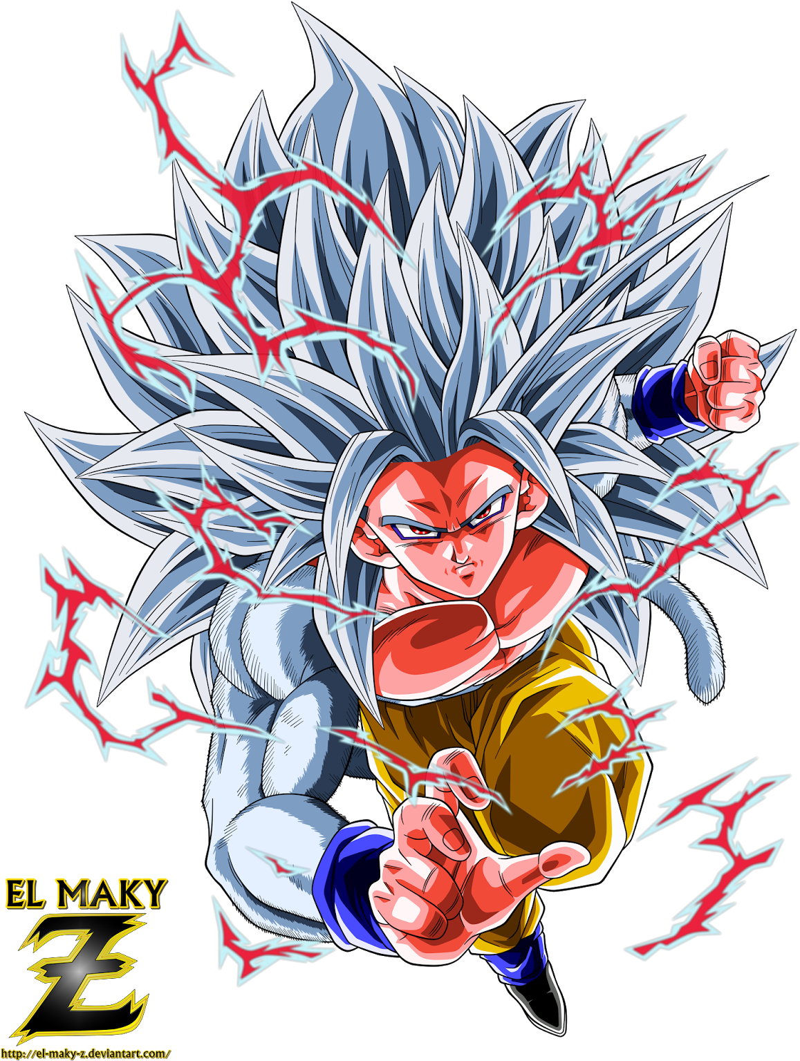 Son Goku Super Saiyan 5 - Imagenes De Goku Ssj 10 (1200x1600), Png Download