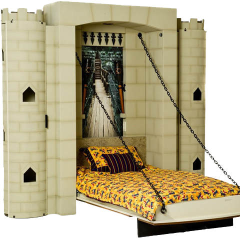 Murphy Wall Bed For Kids, Prince Castle - Castle Beds For Boys (500x500), Png Download