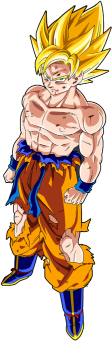 İmage - Ssj Goku (400x691), Png Download