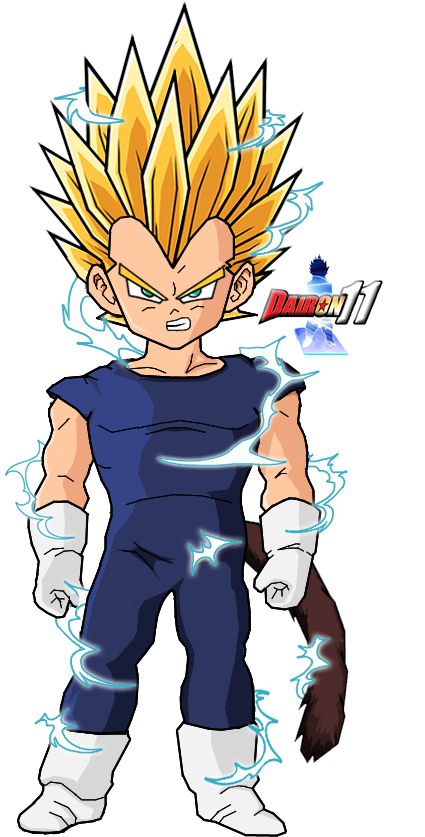 Vegeta Gender - Kid Vegeta Ssj2 (500x850), Png Download