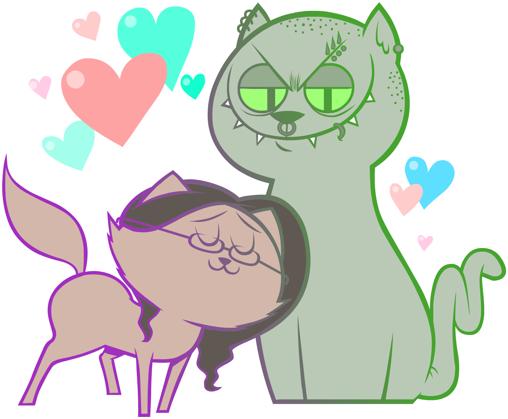 Catshirt - Cartoon (2292x1667), Png Download