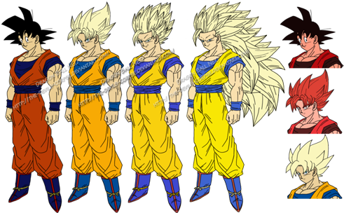 Toonami Underground Was The Super Saiyan Concept Run - Super Saiyan (500x311), Png Download