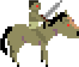 Horseman1 - Villain (430x380), Png Download