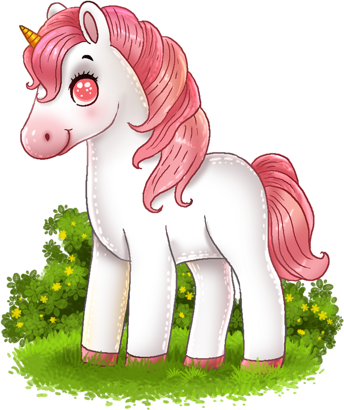 Cute Unicorn Clipart Free - Cute Clip Art Unicorns (800x913), Png Download