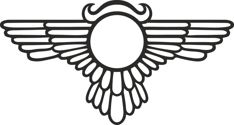 Eagle Wings Transparent Background Png - Egyptian Vector (960x513), Png Download