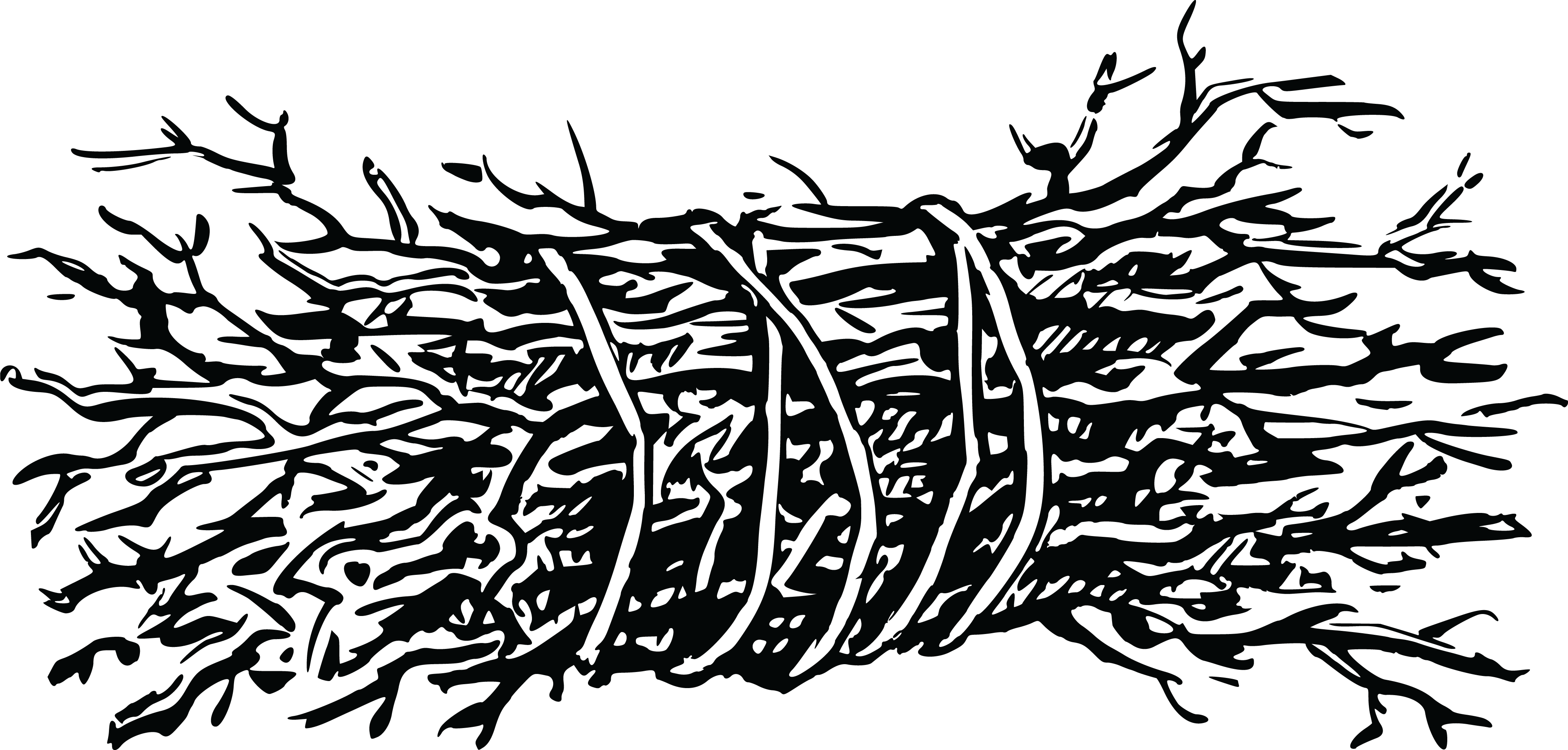 , , - Bundle Of Twigs Clipart (4000x1914), Png Download