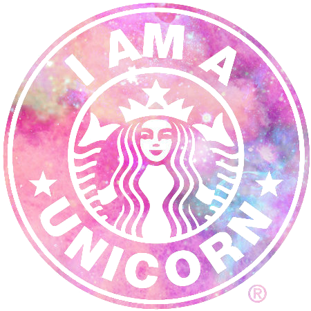 Unicorns And Mermaids, Cute Backgrounds, Cute Wallpapers, - Starbucks Unicorn Logo (450x450), Png Download