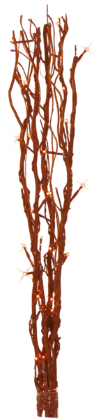 Decorative Twig Willow - Star 30-piece Willow Lamps, Red (600x600), Png Download