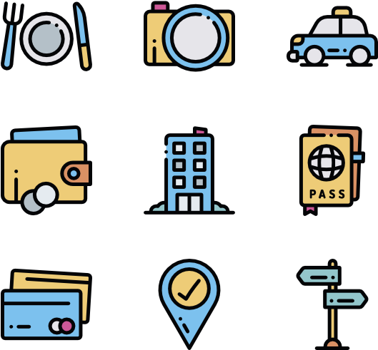 Travel 50 Icons - Travel Icon Transparent Background (600x564), Png Download