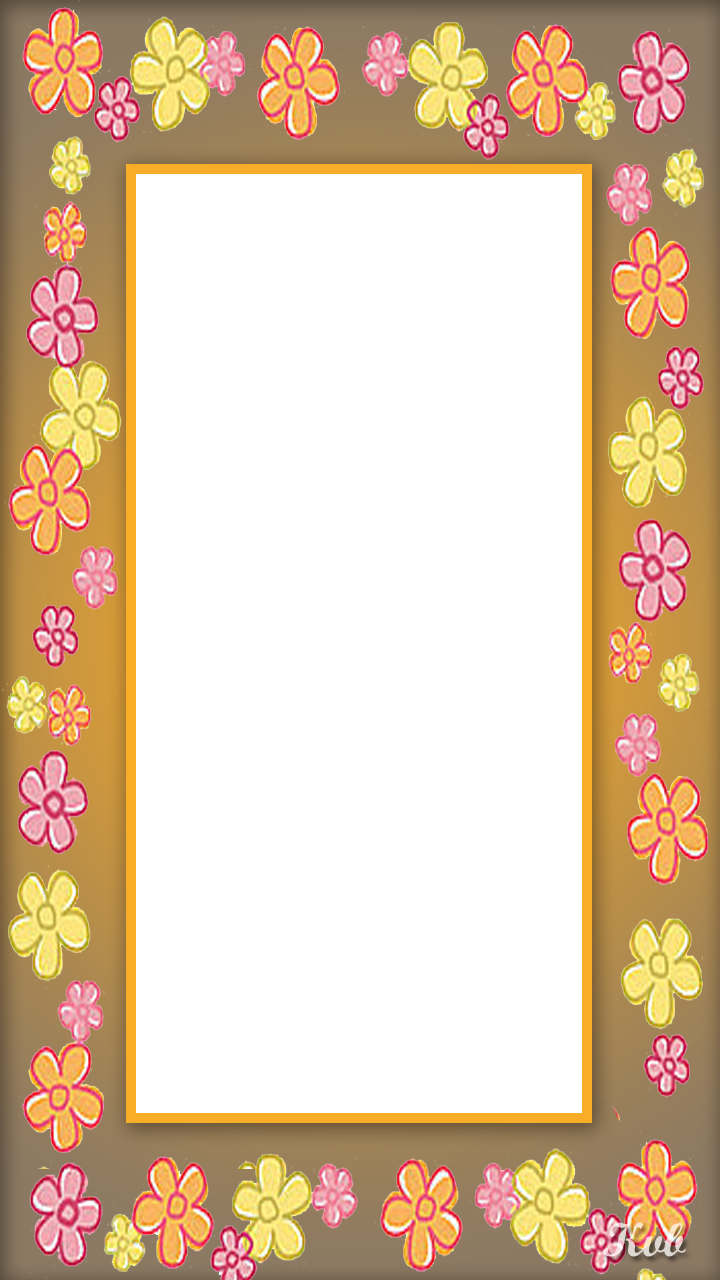 Simple Flower Frame - Flower (720x1280), Png Download