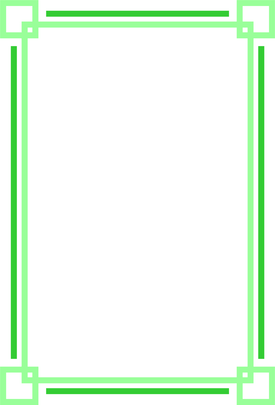 Green Frame Png Photo - Cover Page Design For Assignment (958x1407), Png Download