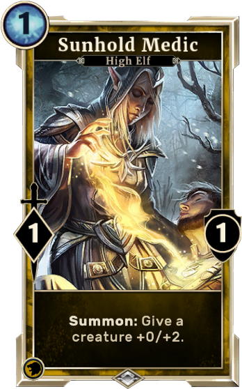Sunhold Medic - Willpower Card Elder Scrolls Legends (350x580), Png Download