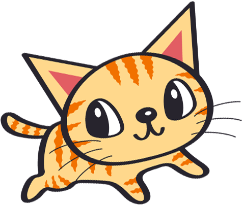 Catjumping - Cat Jumping Cartoon Png (474x418), Png Download