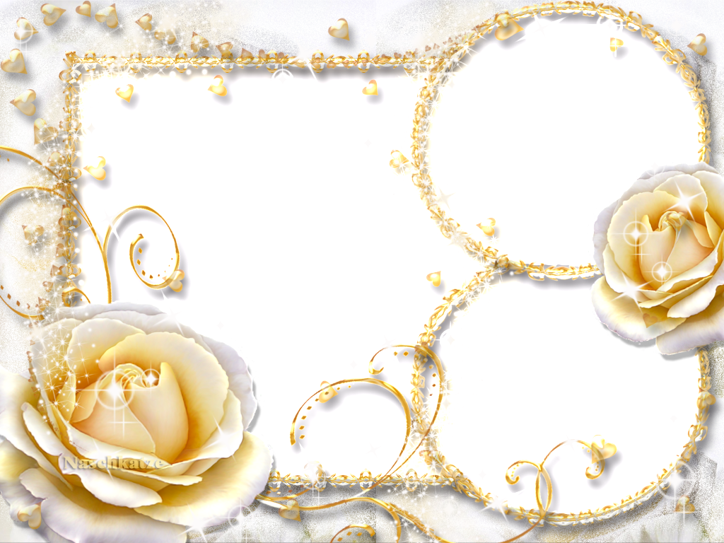 Simple Flowers Frames - Best Wedding Png Frames (1024x768), Png Download