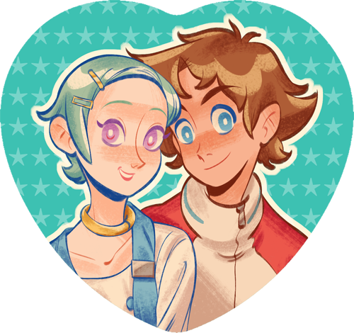 I'm Making Heart Buttons For Anime North And I - Cartoon (500x470), Png Download