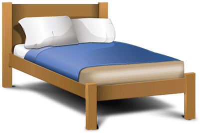 Classic Cartoon Bed Transparent Png - Bed Transparent (400x400), Png Download