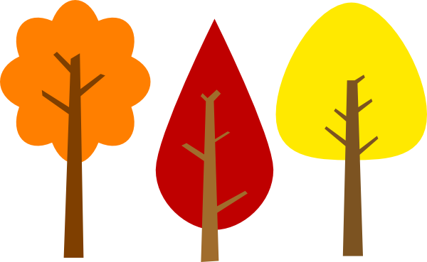 Free Fall Tree Clipart (600x369), Png Download