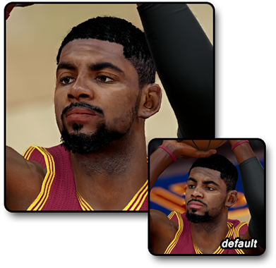 Kyrie Irving Cyberface - Nba 2k12 Kyrie Irving Cyberface (400x392), Png Download