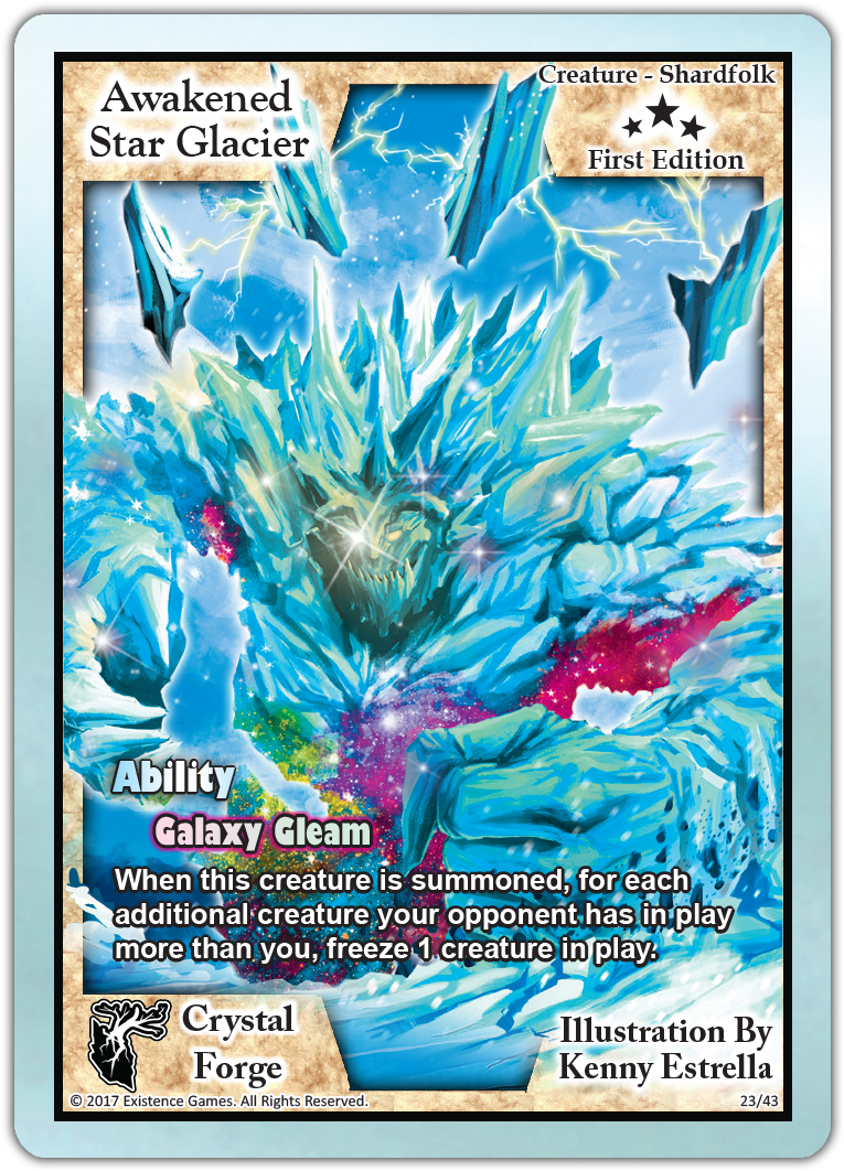 23-awakened Star Glacier - Trade Card (825x1125), Png Download