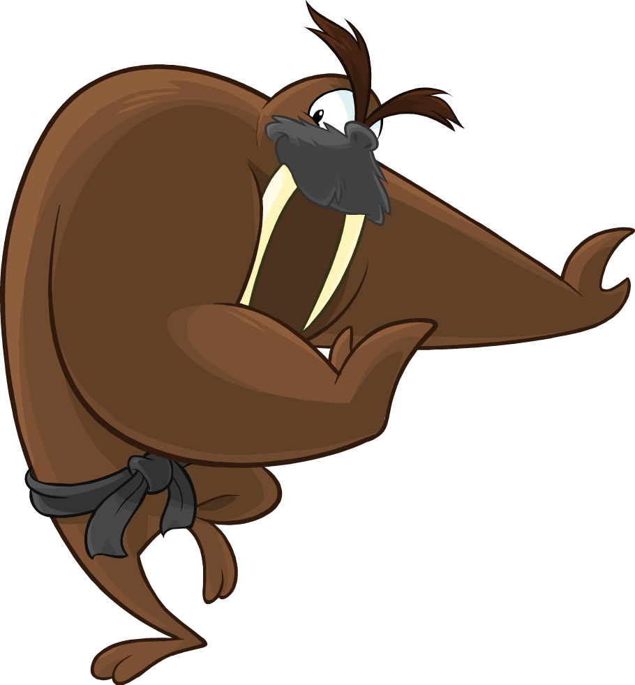 Walrus Restored - Club Penguin Herbert Kong Game (910x982), Png Download