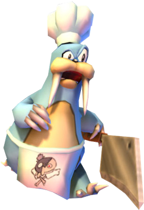 Crash Twinsanity Rusty Walrus - Yummy Fresh Meat For My Pot (295x419), Png Download