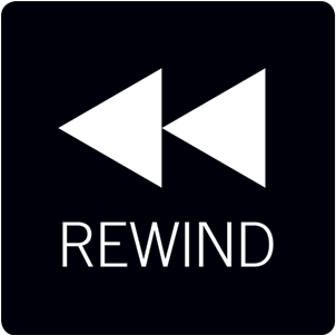 Rewind-vierkant - Rewind Logo (400x300), Png Download