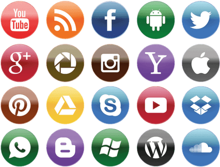 Free Social Media Stickers (480x480), Png Download