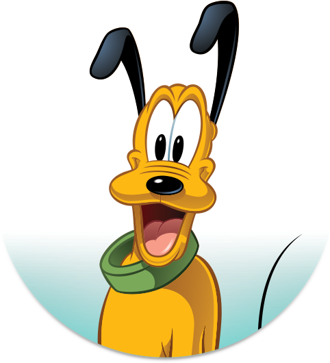 Mickey Mouse 20 - Mickey Mouse Characters Pluto (600x600), Png Download