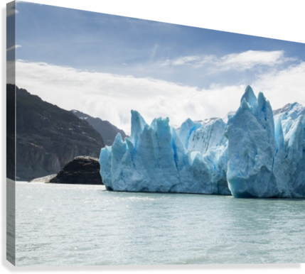 Grey Glacier And Grey Lake, Torres Del Paine National - Grey Lake Torres Del Paine National Park (429x386), Png Download
