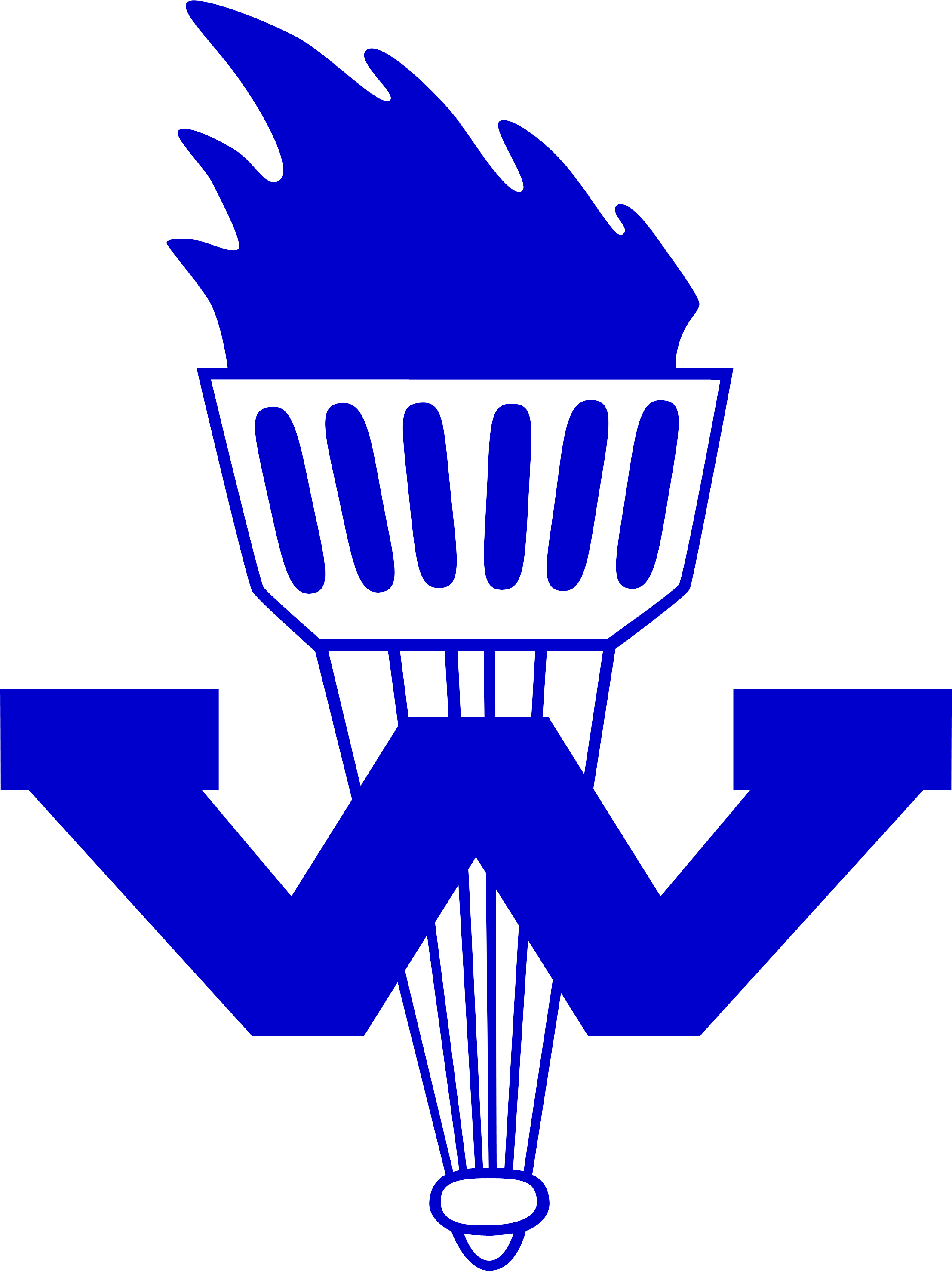 File - Westbrookblueblazes - Westbrook High School Logo (2550x3300), Png Download