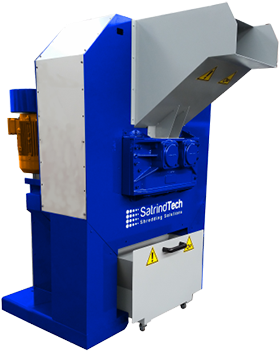 2 Shaft Industrial Shredder F 10 Hp Series Electric - Machine (600x374), Png Download