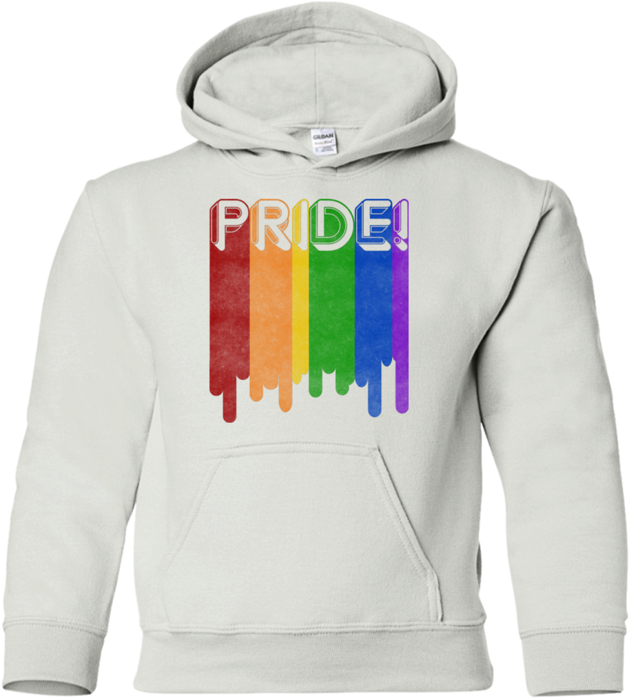 Gay Pride Rainbow Shirt Rainbow Outline Flag Vintage (1024x1024), Png Download