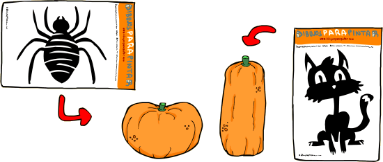 Primeramente Debemos Observar Cual Es La Forma De Nuestra - Calabazas Alargadas Halloween (550x234), Png Download