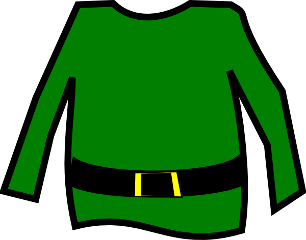 Country Elf Cliparts - Elf Outfit Clip Art (600x472), Png Download