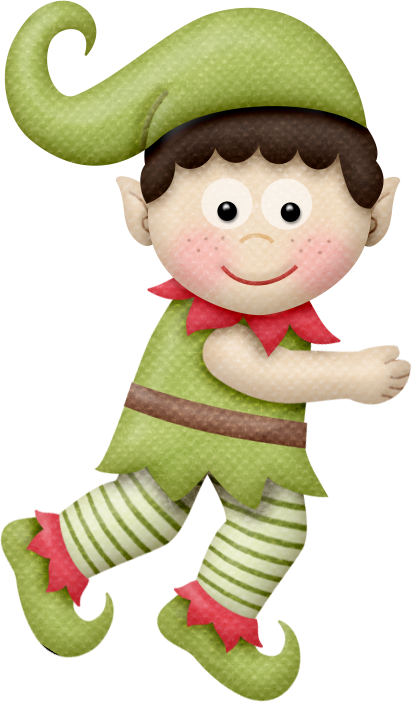 L18 - Christmas Elfed Up Clip Art (412x702), Png Download