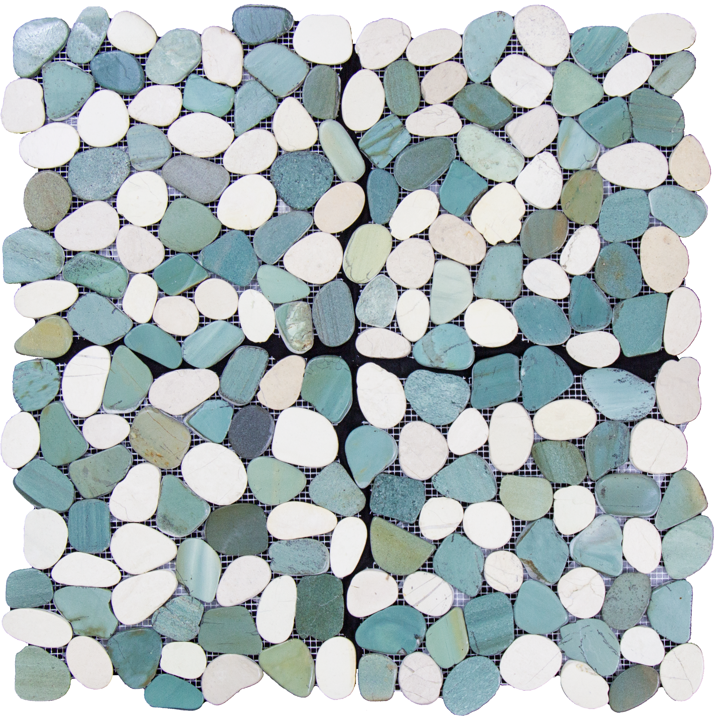 Glacier Indonesian Pebble Mosaic - Pebble (2700x2700), Png Download