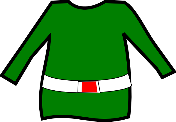 The Elf Pants Clip Art At Clker - Elf Outfit Clip Art (600x416), Png Download