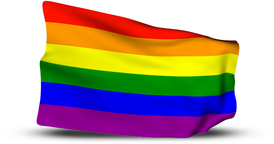 Flag - Gay Pride Flag (590x300), Png Download