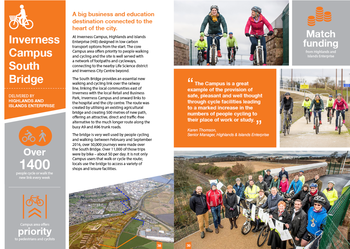 Sustrans Scotland On Twitter - Brochure (1200x847), Png Download
