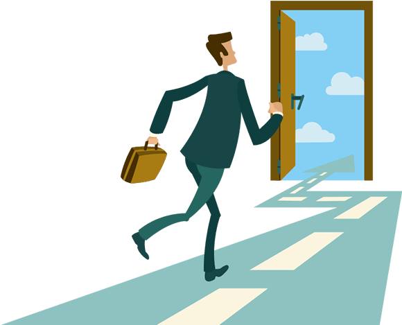 Maximise Gains And Minimise Tax When You Exit Your - Man Opening Door Vector (900x506), Png Download