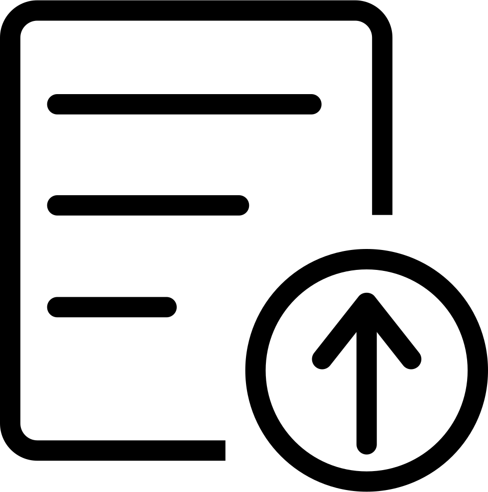 Contract Upload Comments - Upload File Icon Svg (980x988), Png Download